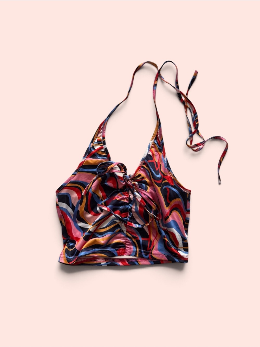 Women's Multicolor Halter Top